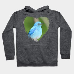 Mountain Bluebird Heart Hoodie